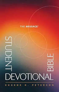 Message Student Devotional Bible hardcover 9.5 point font