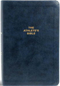 Bibles: CSB Athletes Bible navy leathertouch 9 point font