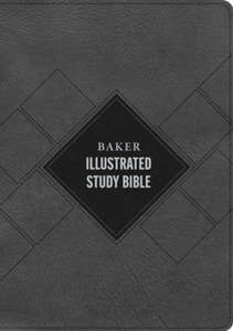 CSB Baker Illustrated Study Bible charcoal leathertouch INDEXED 9 point font