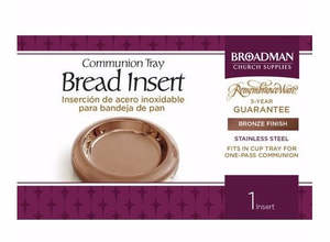 Bronze Communion bread insert tray
