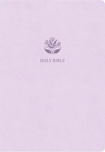 KJV Large Print Compact Reference Bible lavender leathertouch 8 point font