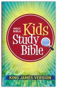 KJV Kids Study Bible Hardcover red letter 9 point font. Ages 8-12