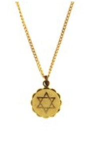 Gifts: Star of David Gold Plated Pendant - Medallion Style