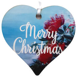 Wooden Hearts: Merry Christmas