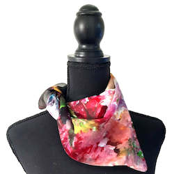 Mothers Day: Hydrangea Gold Silk Scarf.