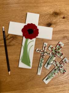 Commissions: Glass crosses - Item for David Ford
