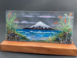Seascapes: Mt Taranaki 20cm base by 10cm high
