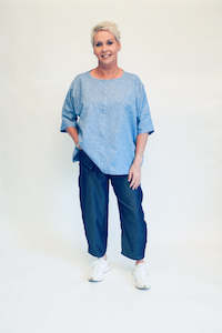 Large: Susie Top - Blue