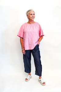 Top: Mici Tie Top - Pink