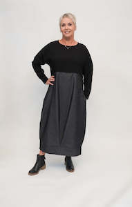 Georgia Dress - Charcoal