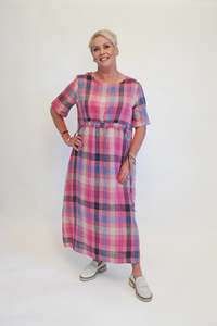 Hey Jude Dress - Pink Check