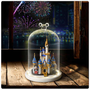 Display Case: Lego Mini Disney Castle 40478 Glass Dome Display Case