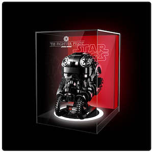 Lego Helmet Series Display Case Duel Lights Version Compatible with 75277 75274 &hellip;