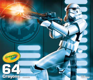 CRAYOLA STAR WARS STORMTROOPER 64 CRAYON COLLECTIBLE TIN