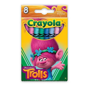 Crayola: CRAYOLA TROLLS CRAYONS 8 PACK