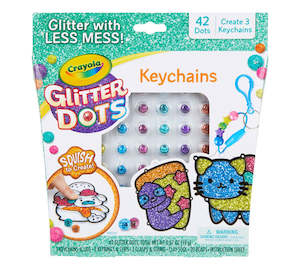 Crayola: CRAYOLA GLITTER DOTS KEYCHAINS