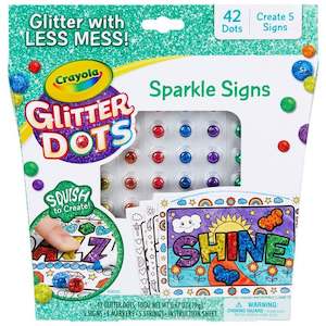 Crayola: CRAYOLA GLITTER DOTS SPARKLE SIGNS