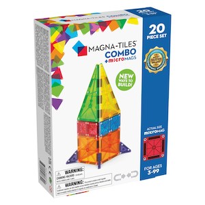 MAGNA-TILES - Combo + microMAGS - 20 Piece Set