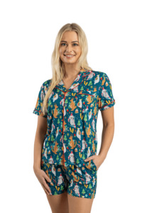 Women's Luxe Bamboo Australiana Christmas Pyjamas