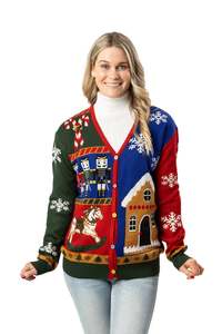 Women's Vintage Patchwork Christmas Cardigan