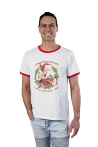 Matching Family Christmas Wear: Women's Cotton Santa Christmas T-Shirt