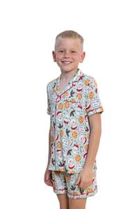 Children's and Babies Luxe Bamboo Dear Santa Christmas Pyjamas
