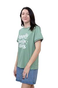 Women's Cotton Happy Holla Days T-Shirt