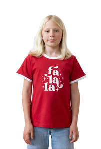 Christmas T Shirts: Children's Cotton Fa La La T-Shirt