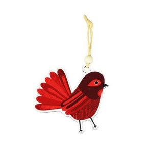 Products: NZ Wooden Red Fantail Hanger