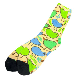 Products: Blue/Cream/Green Kiwi Socks - OSFM