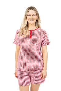 Christmas Pyjamas: Women's Luxe Jersey Cotton Candy Christmas Pyjamas