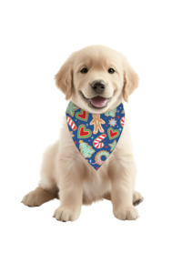 Christmas Pjs: Luxe Bamboo Gingerbread Dog Bandana