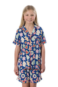 Childrens Christmas Pjs: Children's Luxe Bamboo Gingerbread Christmas Pyjamas