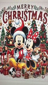 Mickey and Minnie Merry Christmas Themed Towel