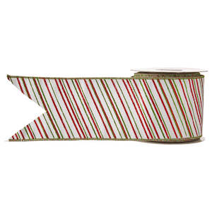 Gift Voucher: Glitter Stripped Wired Ribbon