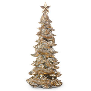 Tree Toppers 1: Gold Layered Tree with Star