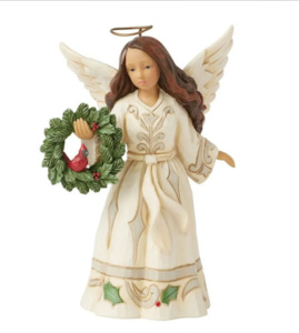 Heartwood Creek And Department 56 Range: Jim Shore - Heartwood Creek - Angel with Cardinal