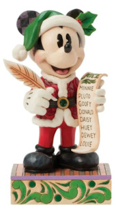 Jim Shore - Disney Traditions - Santa Mickey with List
