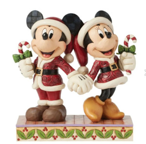 Jim Shore - Disney Traditions - Mickey and Minnie with Candy Canes