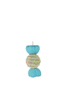 Pale Blue and Sprinkle Hanging Round Lollie