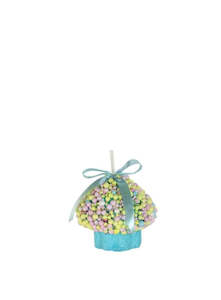 Gingerbread Peppermint And Candy Range: Pale Blue and Sprinkle Hanging Cupcake