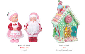 Gingerbread Collection: Bright Pastel toned Candy LED House