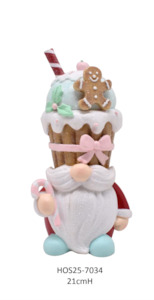 Gingerbread Collection: Santa Gnome with Gingerbread insired Candy Filled Hat