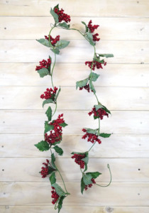 Holly with Small Berry Garland (Copy)