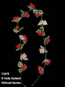 Holly with Small Berry Garland