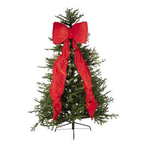 Rich Red Velvet Bow - Long Tails