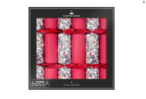 Celebration Crackers -  Deluxe Crackers - Red Sprig