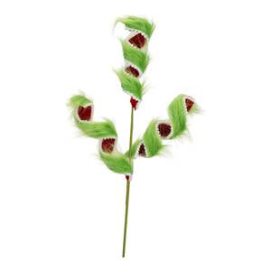 Fluffy Red and Green Swirl Coil Spray