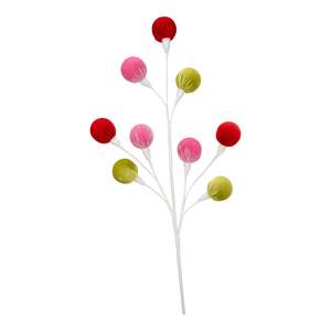 Red, Green and Pink Ball Spray