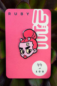 All: 'RUBY' Limited Edition Enamel Pin by Stacey Robson